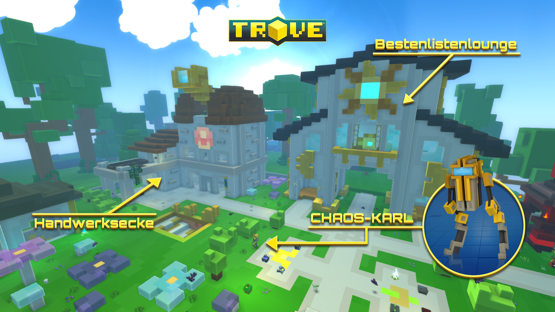 Trove das aufregende voxel mmo abenteuer