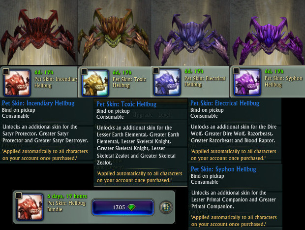 hellbug-combat-pet-skins | RIFT